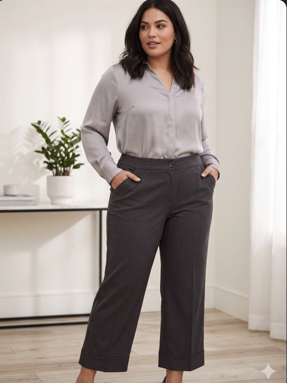 Lane Bryant Charcoal Trousers